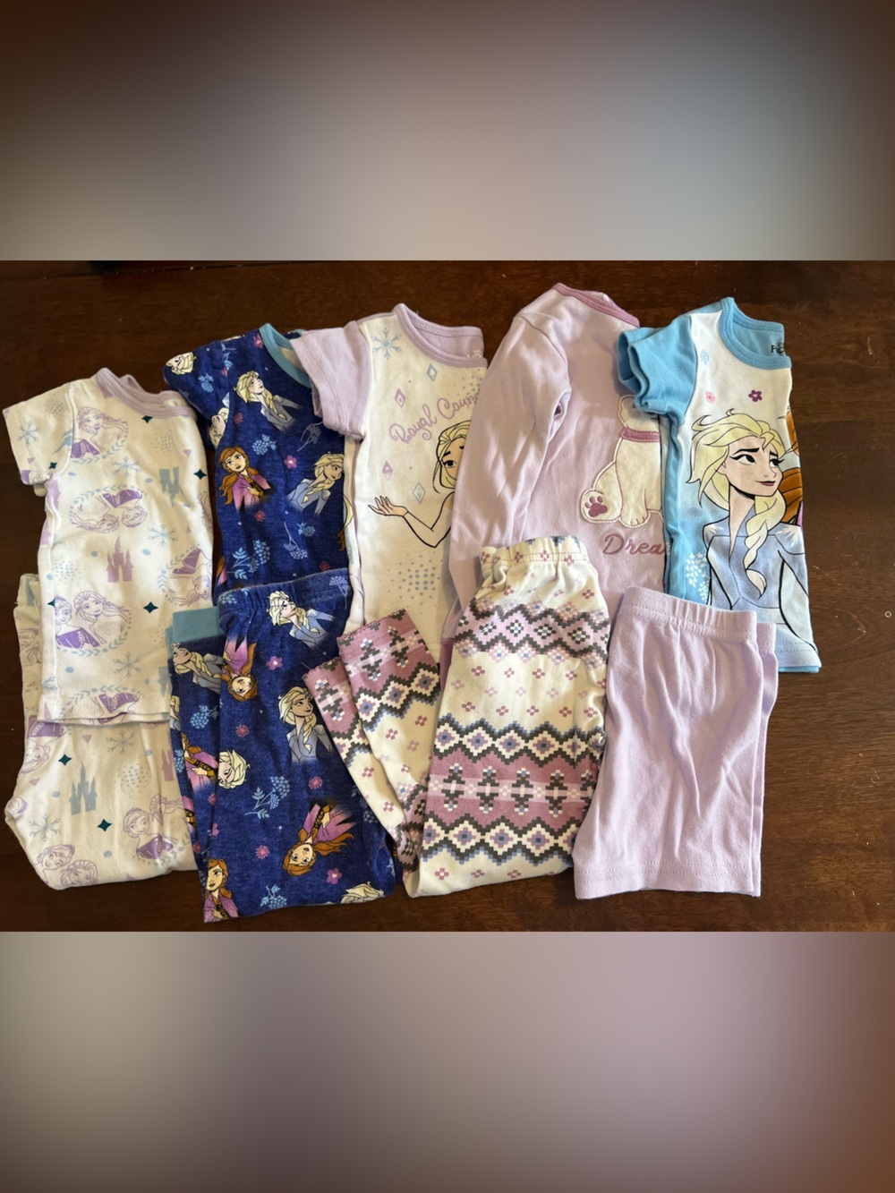 3T Disney Girls' Frozen Pajama Bundle